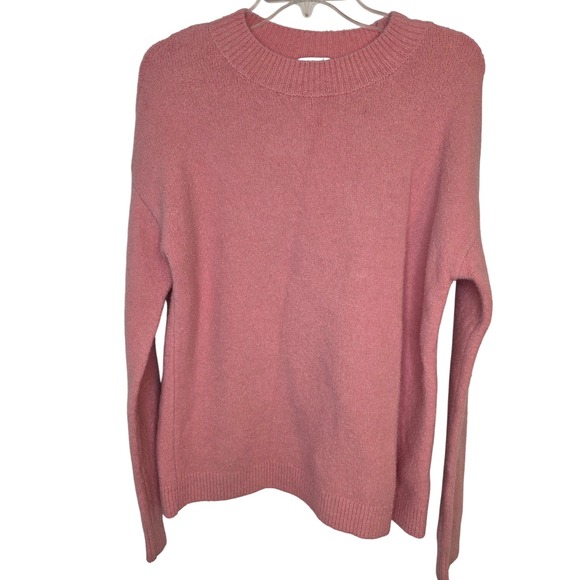 & Other Stories Paris Atelier Pink Crew Neck Long Sleeve Soft Knit Sweater Small - Picture 3 of 14